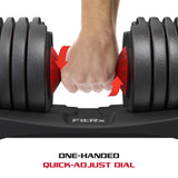 SmartBell Precision: Fitrx Quick-Select Adjustable Dumbbell for Efficient Home Workouts, Quick-Select Convenience: Fitrx SmartBell Adjustable Dumbbell - Elevate Your Fitness Journey