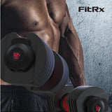 SmartBell Precision: Fitrx Quick-Select Adjustable Dumbbell for Efficient Home Workouts, Quick-Select Convenience: Fitrx SmartBell Adjustable Dumbbell - Elevate Your Fitness Journey