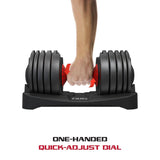 SmartBell Precision: Fitrx Quick-Select Adjustable Dumbbell for Efficient Home Workouts, Quick-Select Convenience: Fitrx SmartBell Adjustable Dumbbell - Elevate Your Fitness Journey