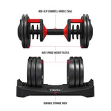 SmartBell Precision: Fitrx Quick-Select Adjustable Dumbbell for Efficient Home Workouts, Quick-Select Convenience: Fitrx SmartBell Adjustable Dumbbell - Elevate Your Fitness Journey