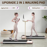 Quiet Fitness Innovation: DeerRun Walking Pad Treadmill 2.5hp - 2 in 1 Walking and Jogging Experience, Under Desk Fitness Revolution: DeerRun Walking Pad Treadmill - Ultra-Quiet with Remote Control,