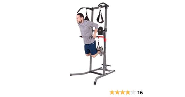 Powerful Fitness Hub: Body Flex Sports Champ Multi-function Adjustable Power Tower, Versatile Workout Station: Body Flex Sports Champ Fitness Power Tower - Adjustable and Multi-functional, Champion Your Fitness Journey