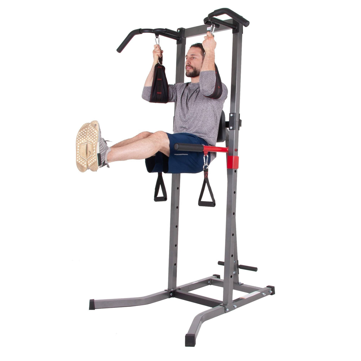 Powerful Fitness Hub: Body Flex Sports Champ Multi-function Adjustable Power Tower, Versatile Workout Station: Body Flex Sports Champ Fitness Power Tower - Adjustable and Multi-functional, Champion Your Fitness Journey