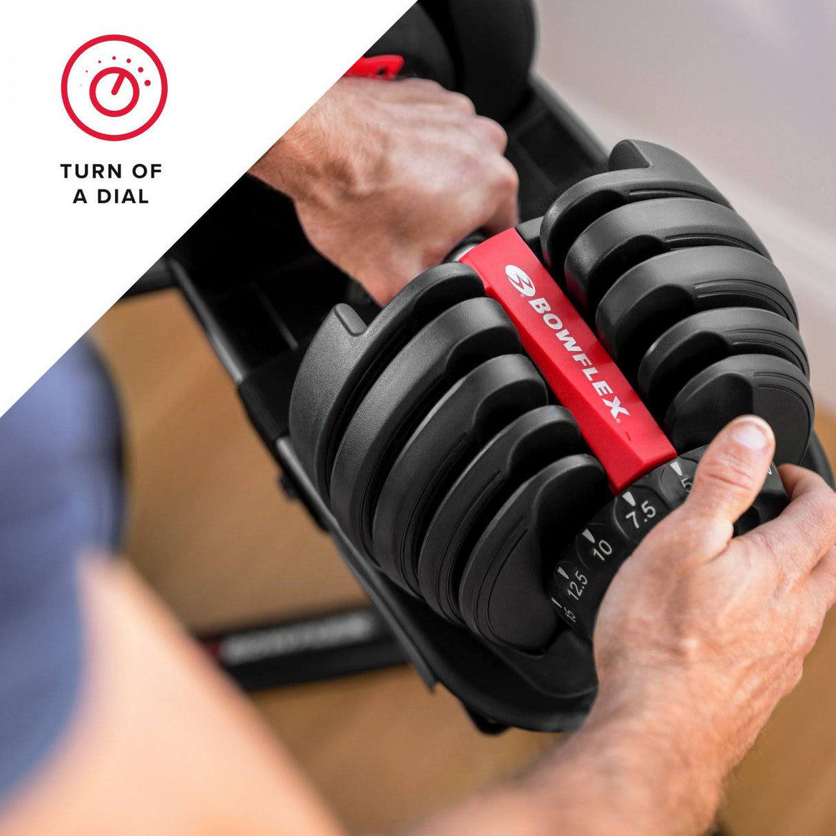 Customizable Strength: Bowflex SelectTech 552 Adjustable Dumbbell - Single Unit, Versatile Fitness: Bowflex SelectTech 552 Dumbbell - Single Edition for Targeted Workouts, Smart Strength Training: Bowflex SelectTech 552