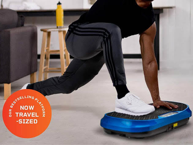 Powerful Vibrations in Blue: LifePro Fitness Waver Mini Vibration Plate - Compact and Effective, Blue Bliss Workout: LifePro Fitness Waver Mini Vibration Plate Exercise Machine,  Elevate Your Exercise: LifePro Fitness Waver Mini Vibration Plate