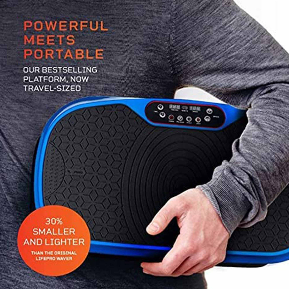 Powerful Vibrations in Blue: LifePro Fitness Waver Mini Vibration Plate - Compact and Effective, Blue Bliss Workout: LifePro Fitness Waver Mini Vibration Plate Exercise Machine,  Elevate Your Exercise: LifePro Fitness Waver Mini Vibration Plate